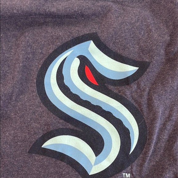 NHL Seattle Kraken Gray and Blue Short Sleeve Tee - Picture 1 of 6